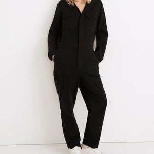 Madewell Signature Coverall Jumpsuit Black NEW
